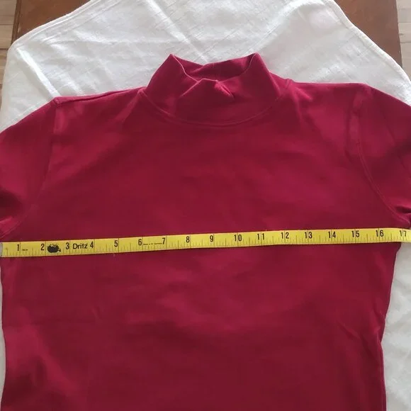 Karen Scott Womens Mock Neck Long Sleeve T-Shirt - Picture 9 of 10